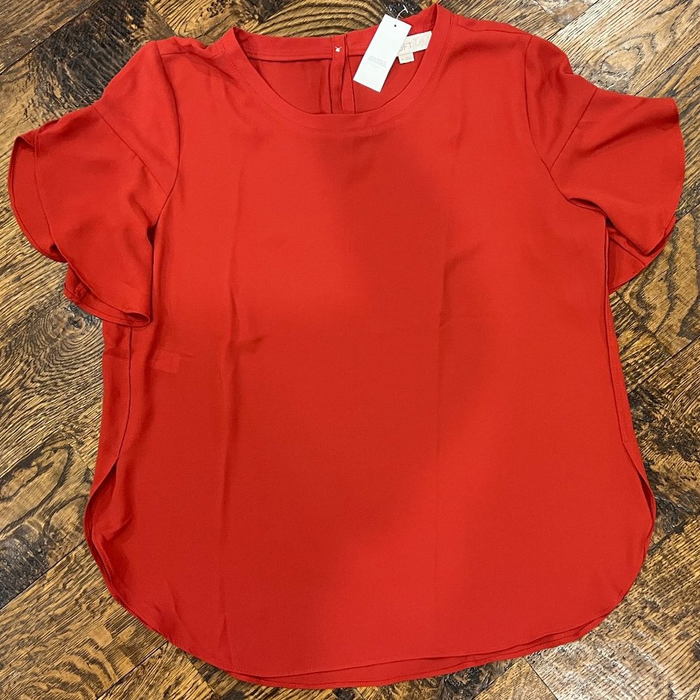 ❌SOLD❌ Red LOFT Blouse